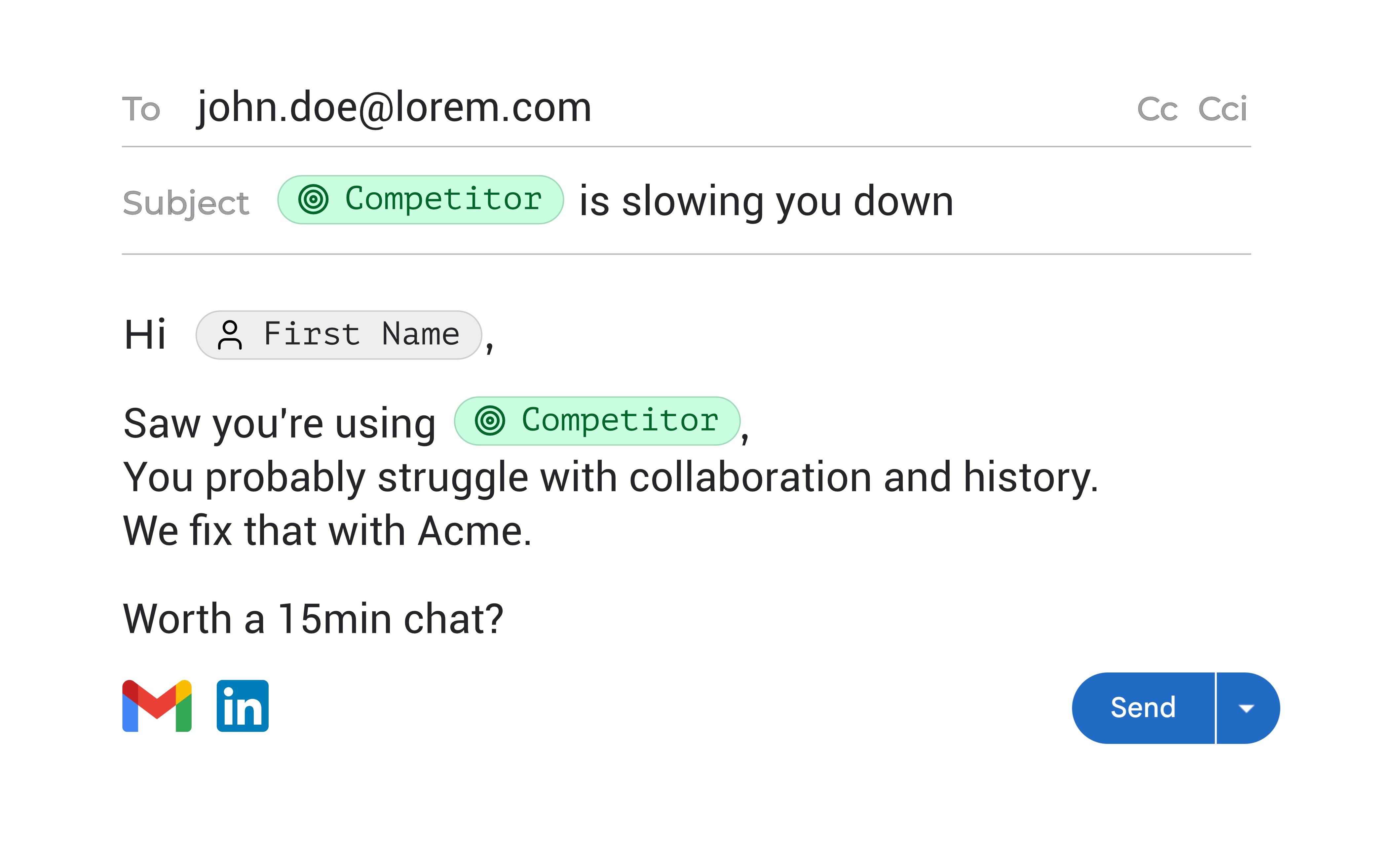 Personalised outreach with Stealery